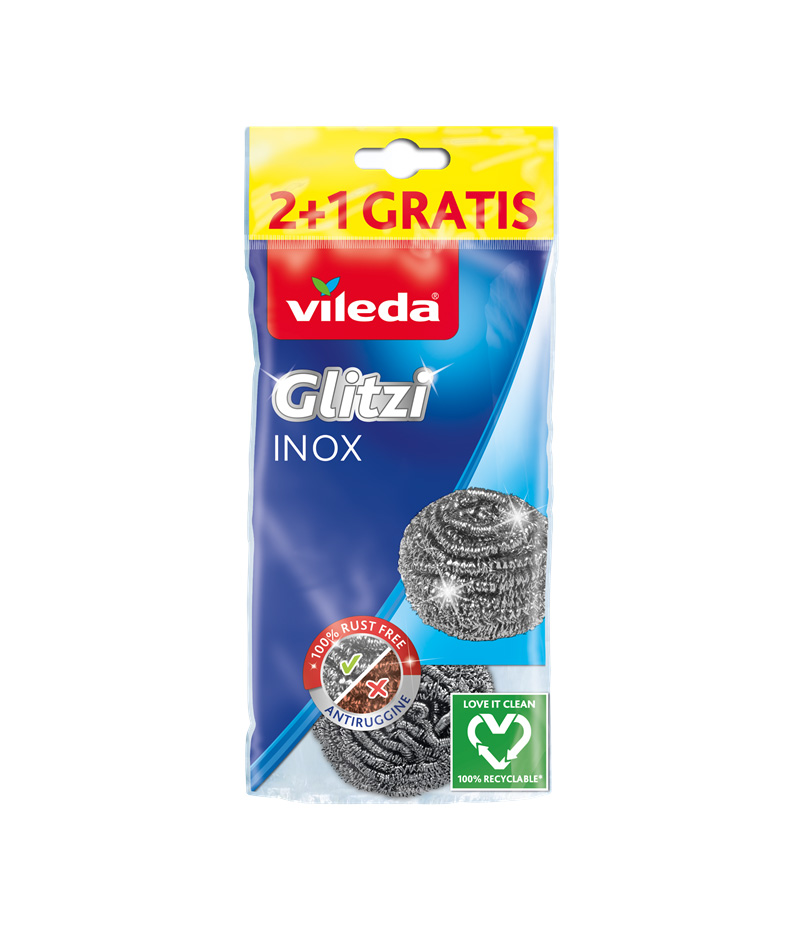 Vileda-Glitzi-Inox-2+1 Vileda Glitzi Inox 2+1 - Image 1