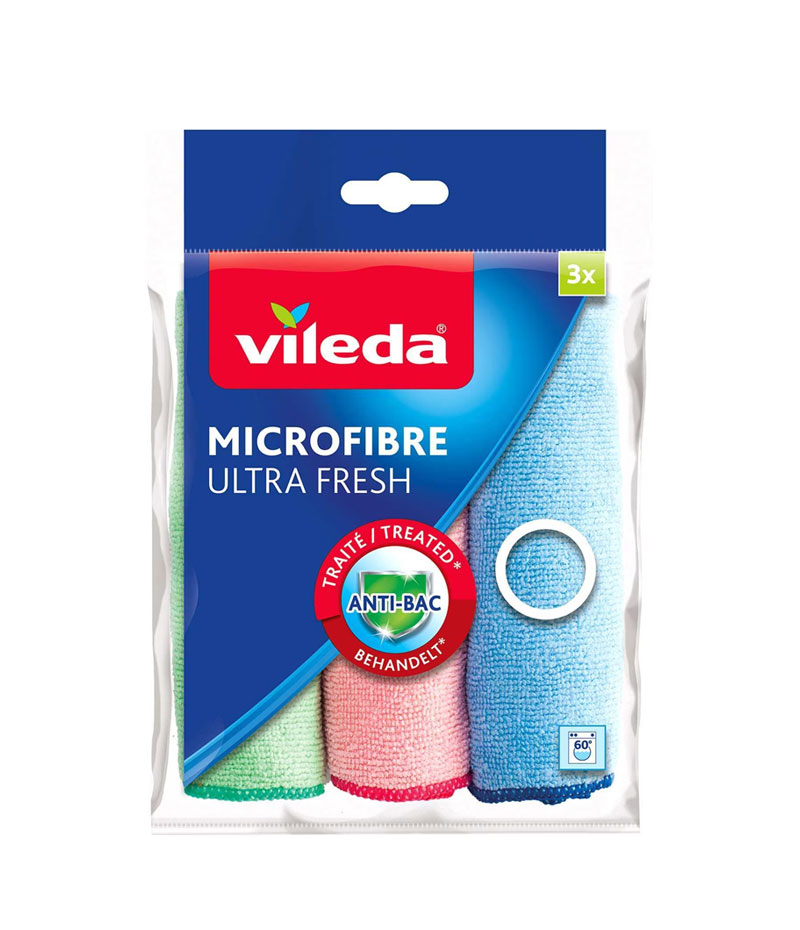 Vileda-Microfibre-Ultral-Fresh-x3pcs-new Vileda Microfibre Ultral Fresh x 3pcs - Image 1